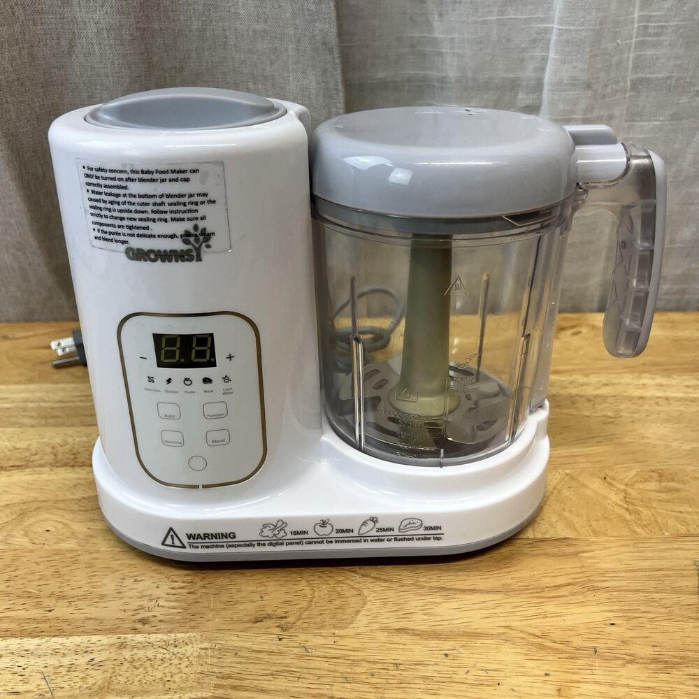 Grownsy Baby Food Maker with Steam Basket One Step Baby Food Processor Steamer